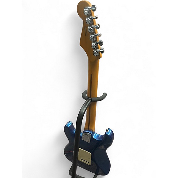 Used 2000s Fender American Ultra Luxe Stratocaster Sonic Blue Solid Body Electric Guitar