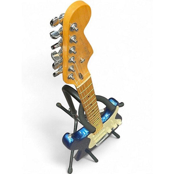 Used 2000s Fender American Ultra Luxe Stratocaster Sonic Blue Solid Body Electric Guitar
