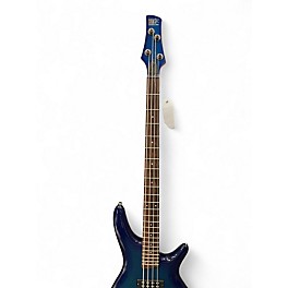 Used Ibanez SR370E Blue Electric Bass Guitar