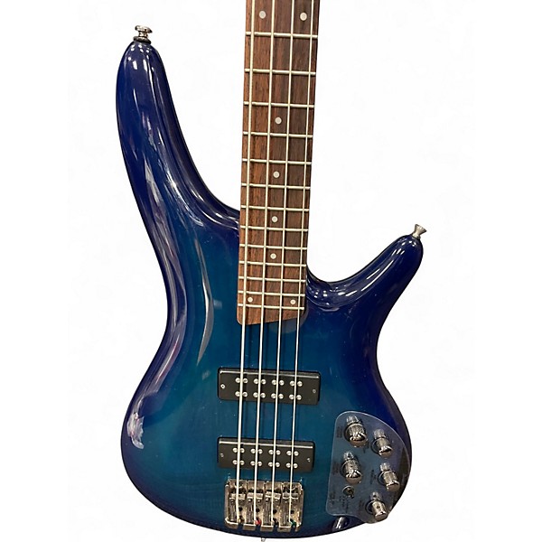Used Ibanez SR370E Blue Electric Bass Guitar