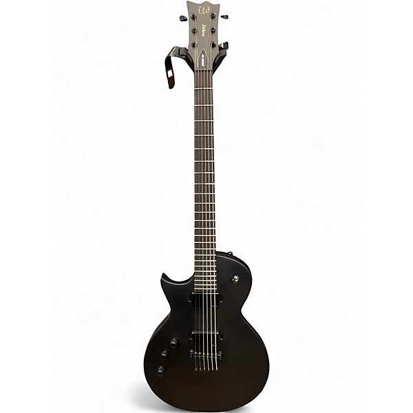 Used ESP LTD EC1000B LEFT HAND Satin Black Solid Body Electric Guitar