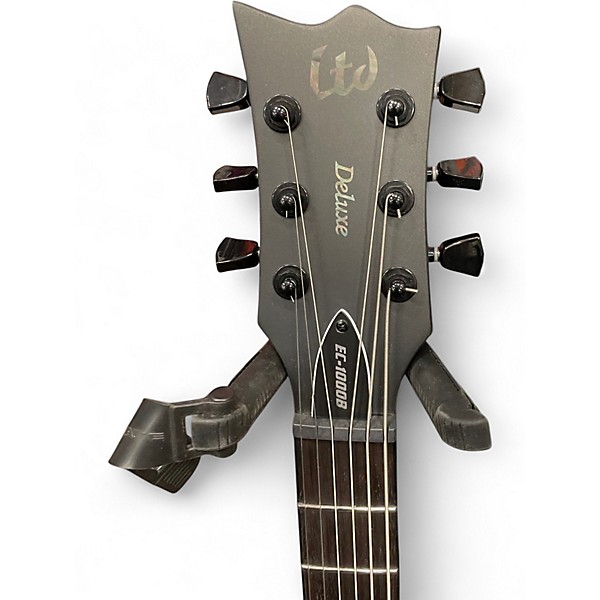 Used ESP LTD EC1000B LEFT HAND Satin Black Solid Body Electric Guitar