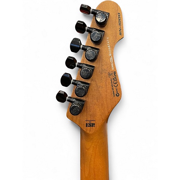 Used ESP LTD SN1000 LEFT HAND FIRE BLAST Solid Body Electric Guitar