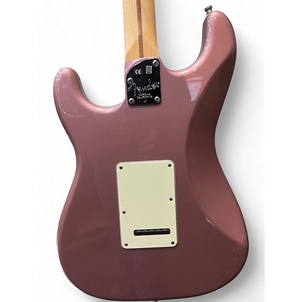 Used 2013 Fender American Deluxe Stratocaster Burgundy Mist Solid Body Electric Guitar