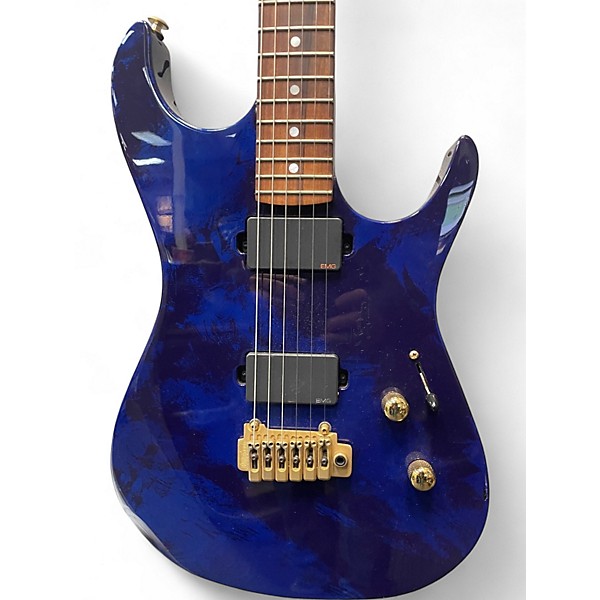 Used Zion radicaster blue frosted marble Solid Body Electric Guitar
