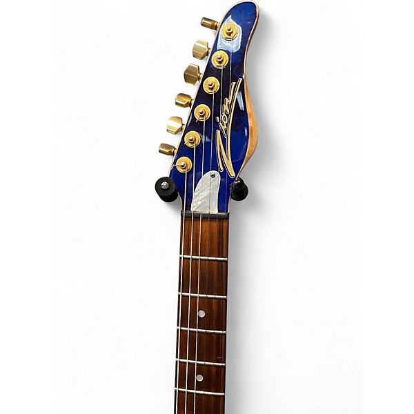 Used Zion radicaster blue frosted marble Solid Body Electric Guitar