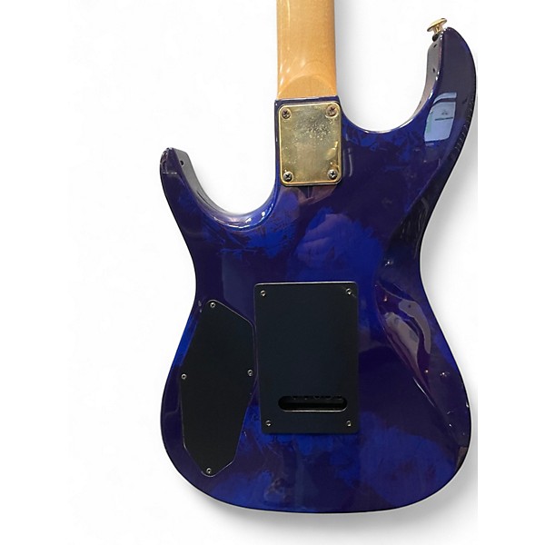 Used Zion radicaster blue frosted marble Solid Body Electric Guitar