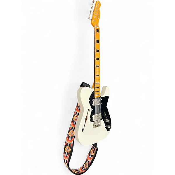 Used Squier Classic Vibe 70s Thinline Telecaster Olympic White Hollow Body Electric Guitar