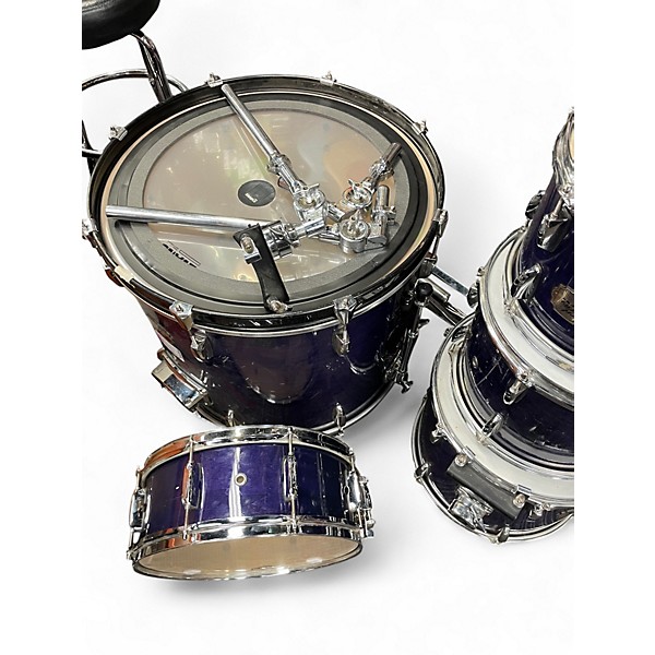 Used Pearl 5 Piece Export Purple Drum Kit