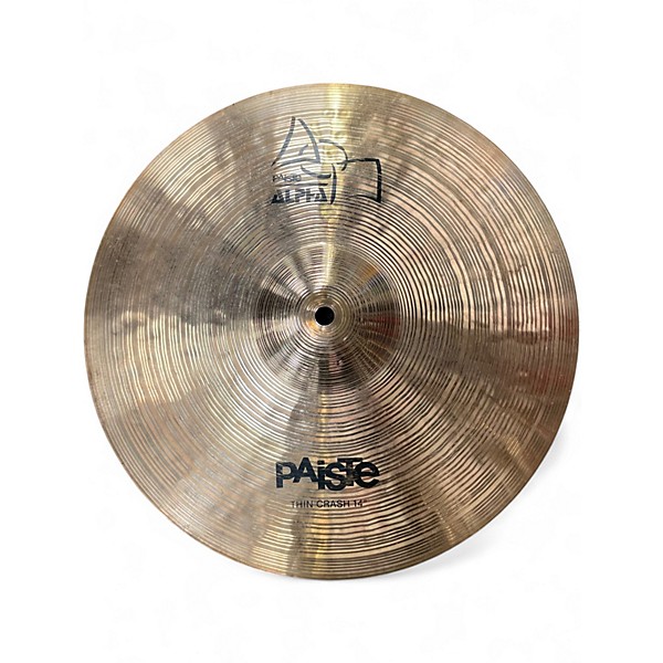 Used Paiste 14in Alpha Thin Crash Cymbal