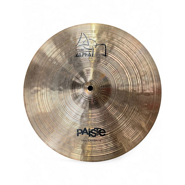 Used Paiste 14in Alpha Thin Crash Cymbal