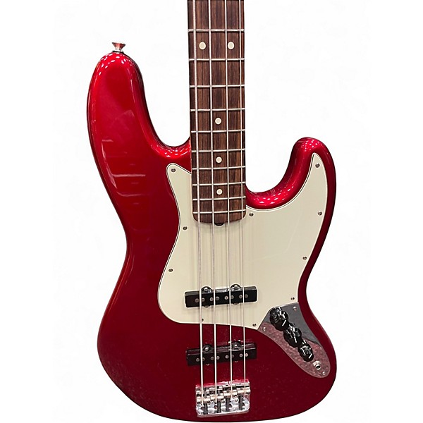 Used Fender American Professional Jazz Bass Candy Apple Red Electric Bass Guitar