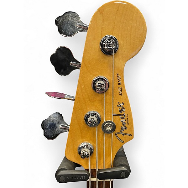 Used Fender American Professional Jazz Bass Candy Apple Red Electric Bass Guitar