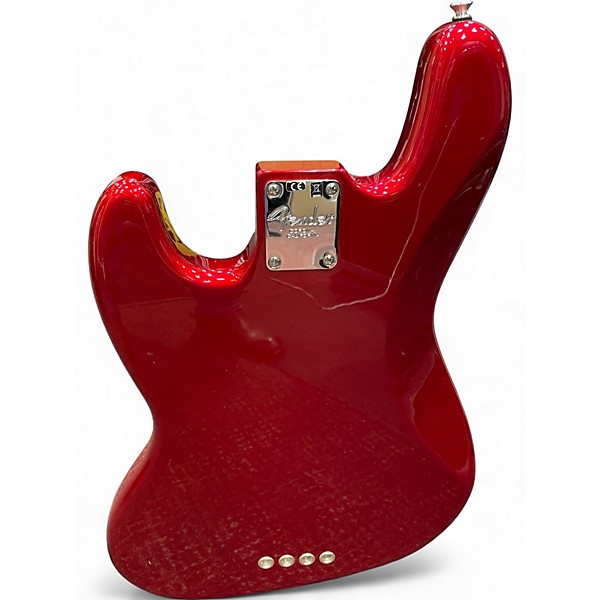 Used Fender American Professional Jazz Bass Candy Apple Red Electric Bass Guitar