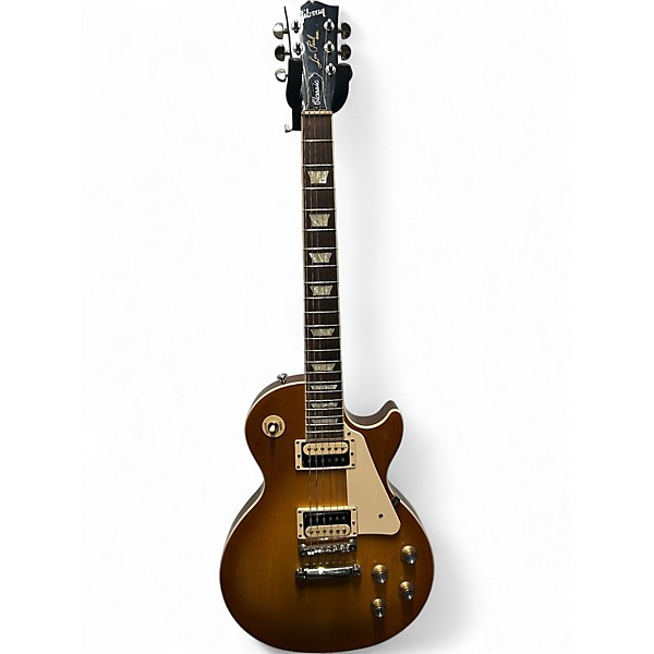 Used 2021 Gibson Les Paul Classic Honeyburst Solid Body Electric Guitar