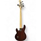 Used Sterling by Music Man StingRay RAY34 Poplar Burl Top Dark Scarlett Electric Bass Guitar