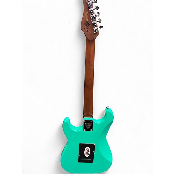 Used Schecter Guitar Research diamond series Nick Johnson Seafoam Green Solid Body Electric Guitar
