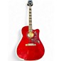Used Epiphone Hummingbird EC Wine Red Acoustic Electric Guitar thumbnail