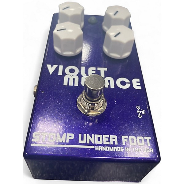 Used Stomp Under Foot Violet Menace  Effect Pedal