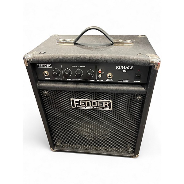 Used Fender Rumble 15 15W 1X8 Bass Combo Amp