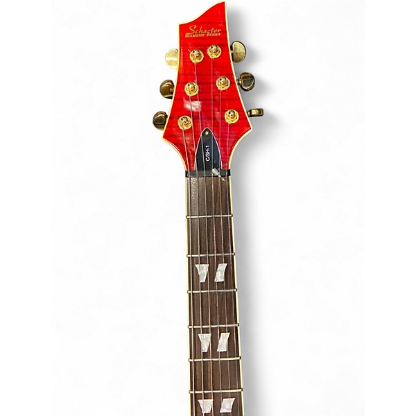 Used Schecter Guitar Research C/SH-12 Candy Apple Red Hollow Body Electric Guitar
