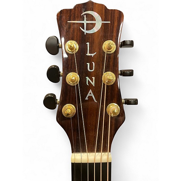 Used Luna vista wolf Low Gloss Chocolate Acoustic Electric Guitar