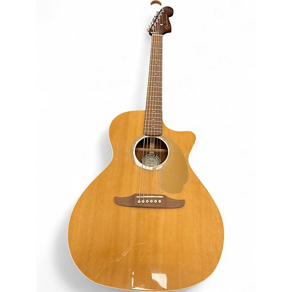 Used Fender Newporter Player Natural Acoustic Electric Guitar