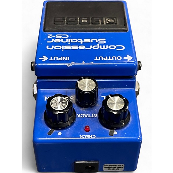 Used BOSS CS2 Compressor Sustainer Effect Pedal