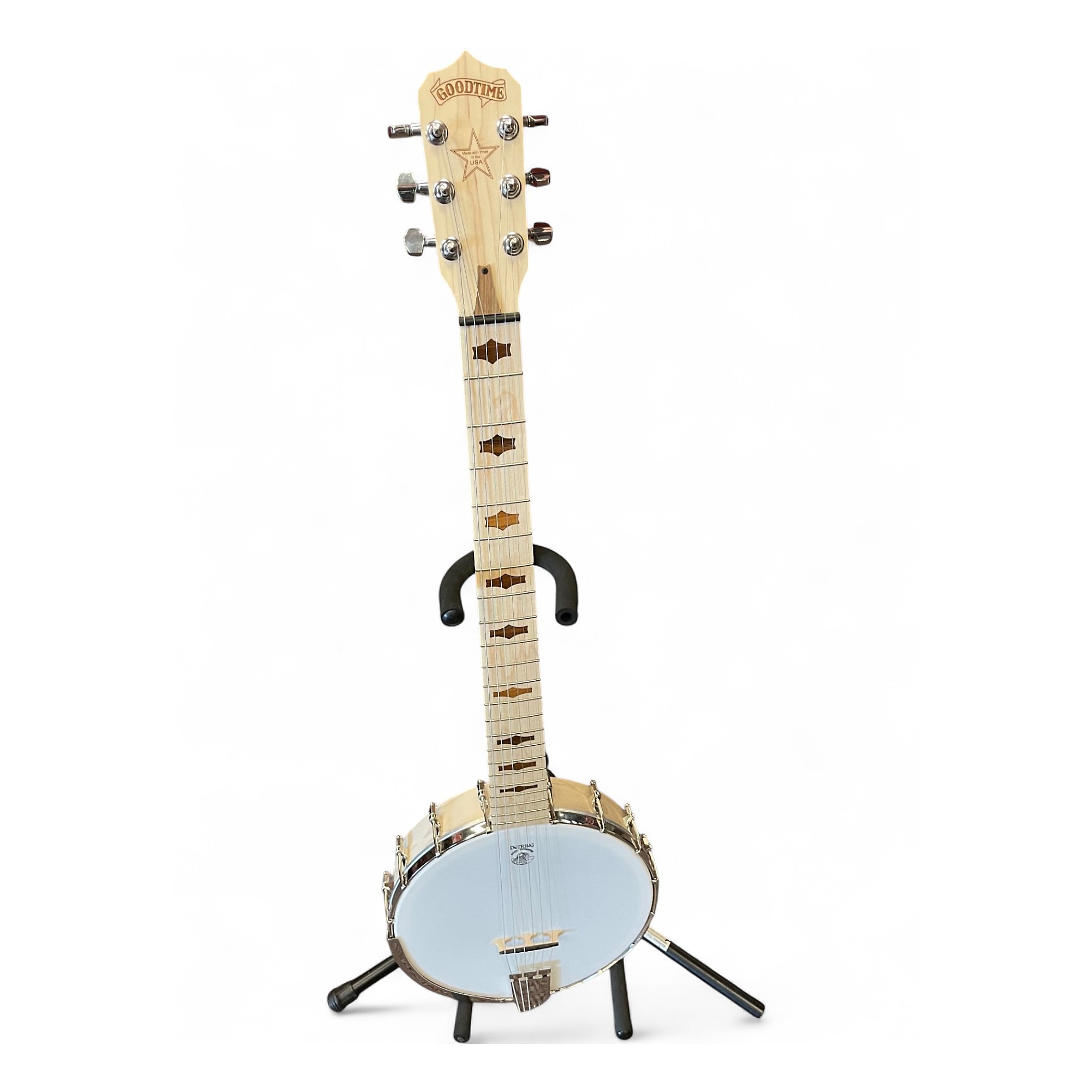 Used Deering Goodtime 6 STRING Natural Banjo Natural | Guitar Center