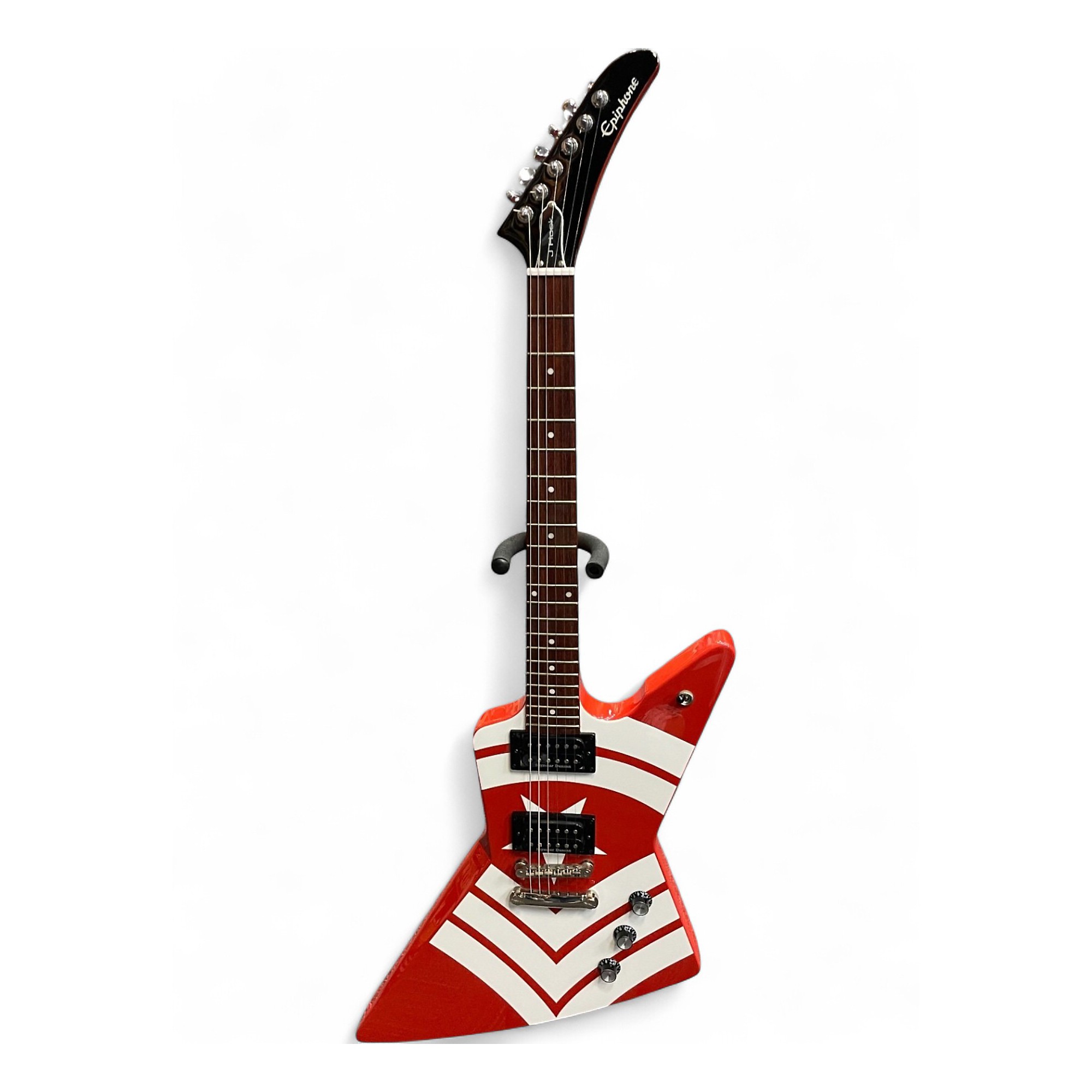 Used Epiphone Jason Hook M4 Red Solid Body Electric Guitar Red