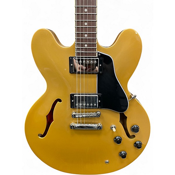 Used Epiphone ES335-IG Metalic Yellow Hollow Body Electric Guitar