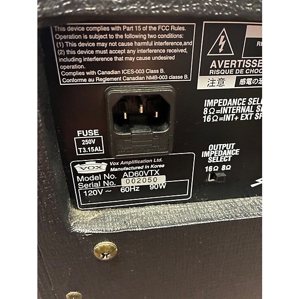 Used VOX AD60VTX Guitar Combo Amp