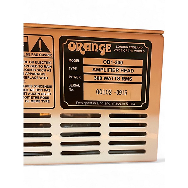 Used Orange Amplifiers OB1-300 Bass Combo Amp