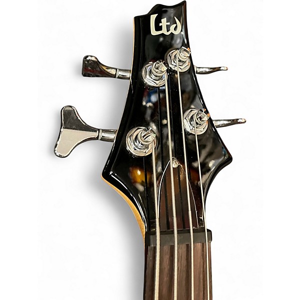 Used ESP F104 Black Electric Bass Guitar