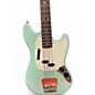 Used Squier Vintage Modified Mustang Bass Green Electric Bass Guitar