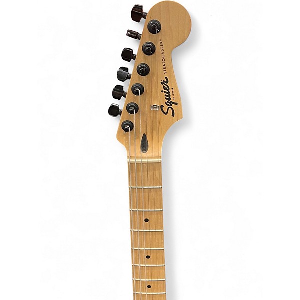 Used Squier STRATOCASTER SONIC WHITE Solid Body Electric Guitar