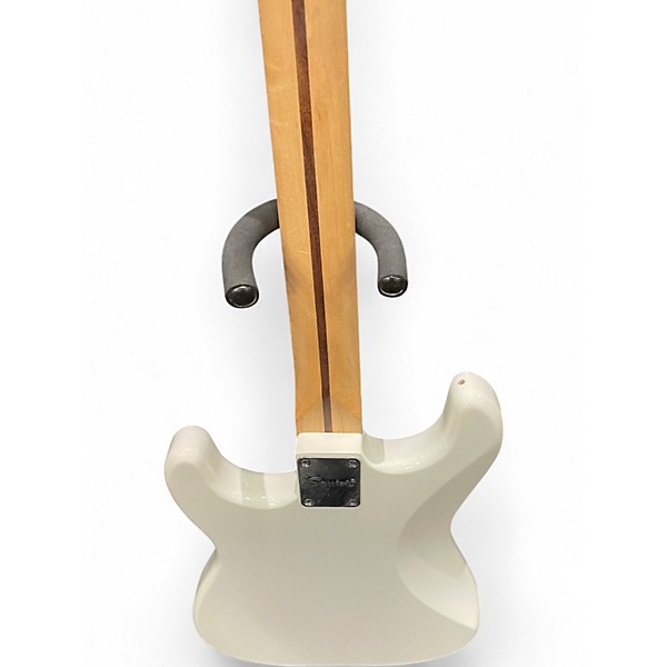 Used Squier STRATOCASTER SONIC WHITE Solid Body Electric Guitar