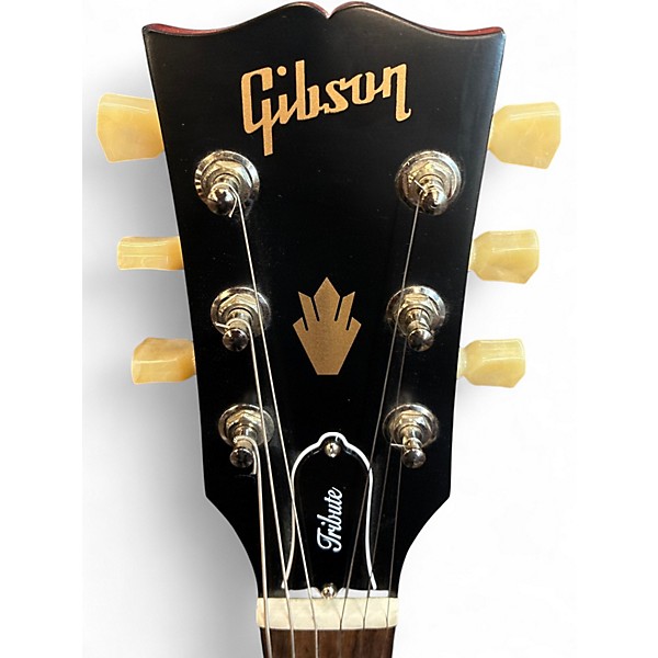 Used Gibson TRIBUTE Wine Red Solid Body Electric Guitar