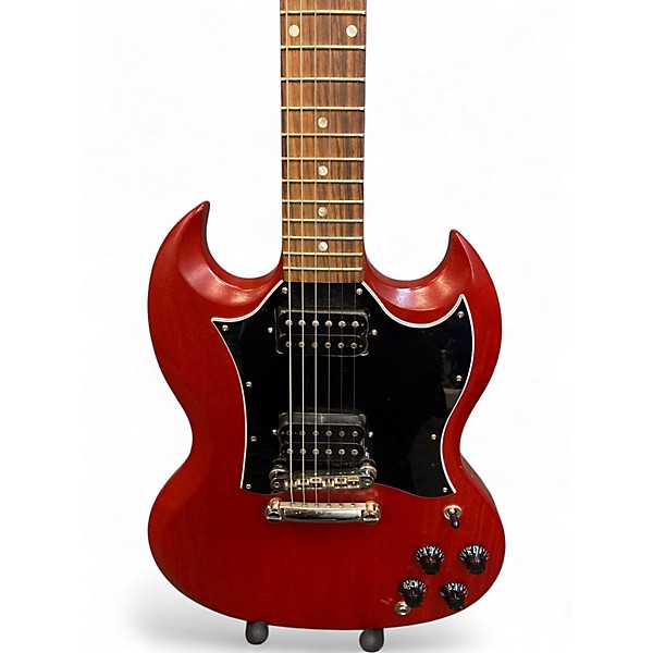 Used Gibson TRIBUTE Wine Red Solid Body Electric Guitar