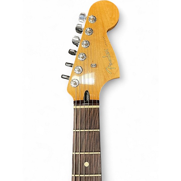 Used Fender Blacktop Jaguar Silver Solid Body Electric Guitar