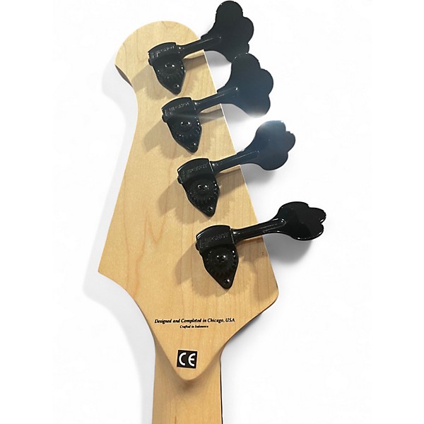 Used Lakland 44-64 Skyline Series GZ Signature Black Electric Bass Guitar