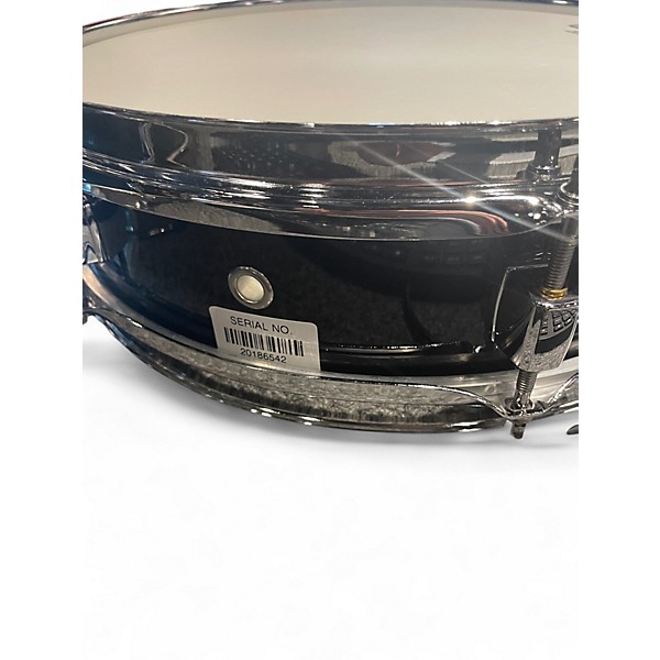 Used Pearl 3X13 PICCOLO STEEL SNARE Black Drum