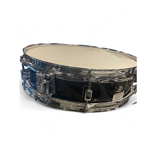 Used Pearl 3X13 PICCOLO STEEL SNARE Black Drum