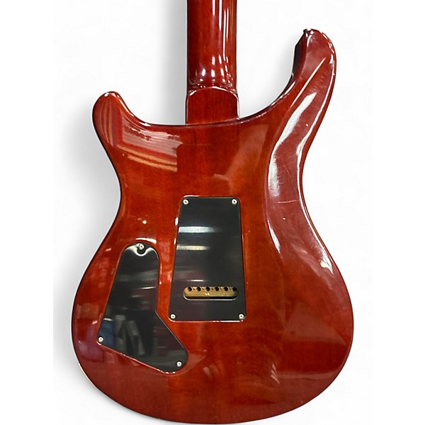 Used PRS Custom 24 10 Top TRANS RED BURST Solid Body Electric Guitar