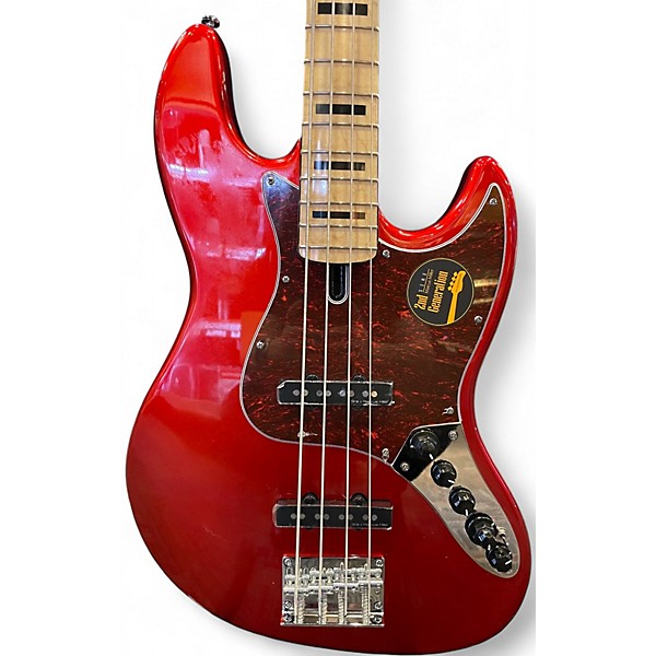 Used Sire Marcus Miller V7 Swamp Ash Metallic Red Electric Bass Guitar