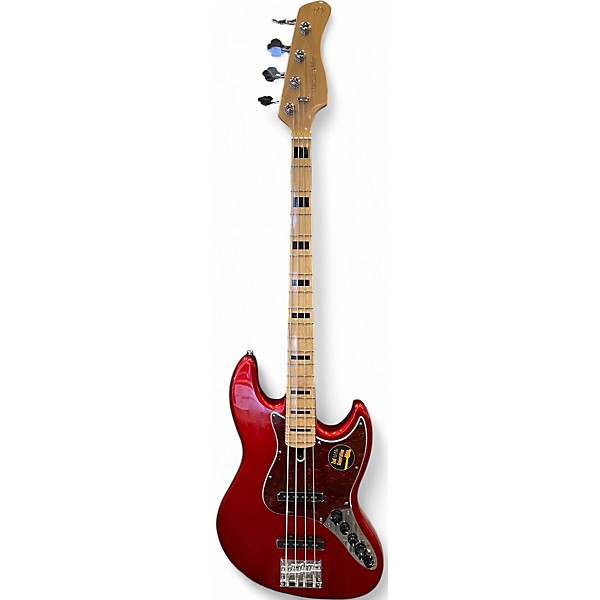 Used Sire Marcus Miller V7 Swamp Ash Metallic Red Electric Bass Guitar