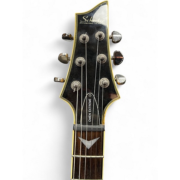 Used Schecter Guitar Research Diamond Series PT black Solid Body Electric Guitar