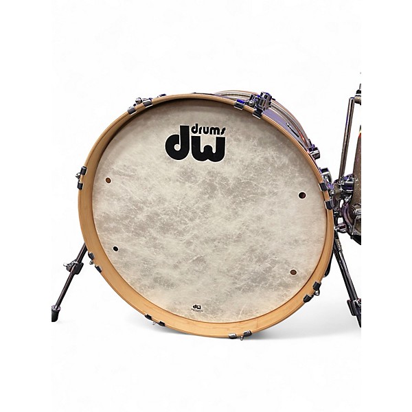 Used DW 3 Piece Collector's Series Broken Glass Drum Kit