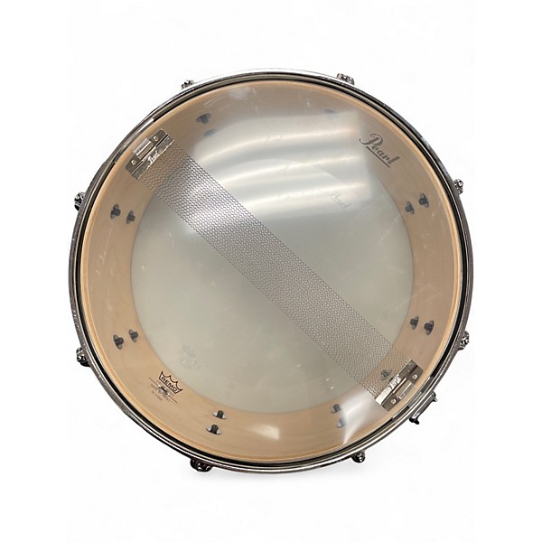 Used Pearl 5.5X14 Decade black satin marble Drum