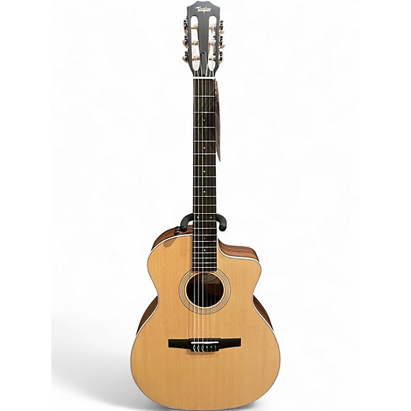Used 2023 Taylor 214CEN Natural Classical Acoustic Electric Guitar